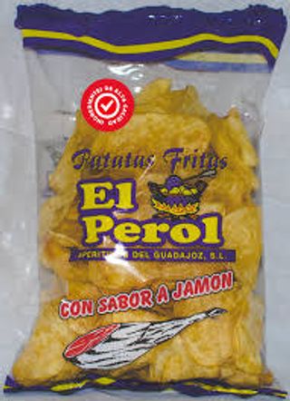 Patatas Fritas  sabor jamón El perol (170 G.)