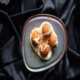 ჭვიშტარის ბურთები ყველის სოუსით