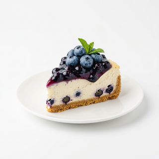 Tarta de queso y arándanos