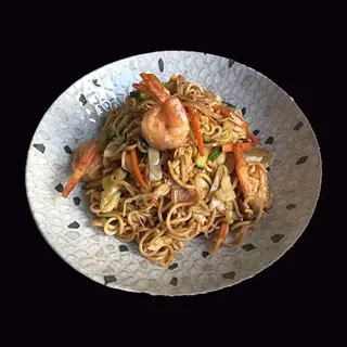 Yakisoba De Gambas Y Verdura