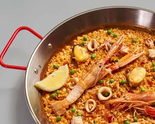 Paella del señorito pelado para 2 personas
