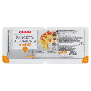 Pancetta Affumic.Cubetti Sigma 2X 100 Gr