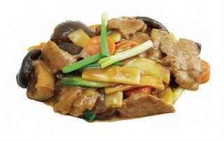 272. Ternera Con Bambú Y Setas