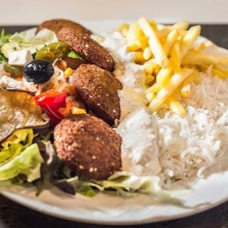 Plato Falafel Con Arroz (Grande)