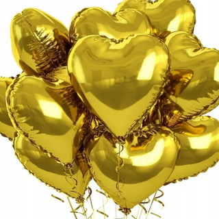 Balon z helem złoty