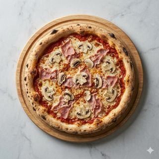 Prosciutto cotto e funghi