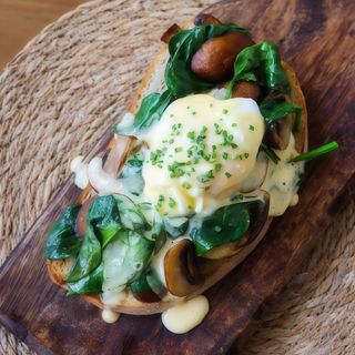 Cogumelos e Espinafres