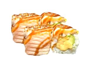 102.Uramaki De Foie Con Aguacate Y Salmón (8 Uds.)