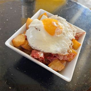 Patates naturals amb virutes iberic i OU FERRAT !