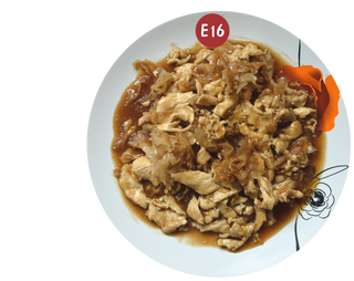 Pui cu ciuperci albe