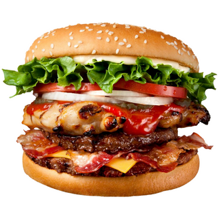 Maxburger,bułka, 2 mięsa,pomidor,ogórek,sałata lodowa,sos