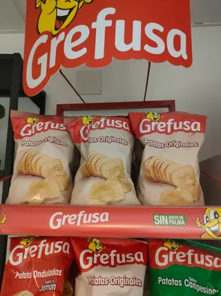 Patatas Onduladas Jamón Grefusa