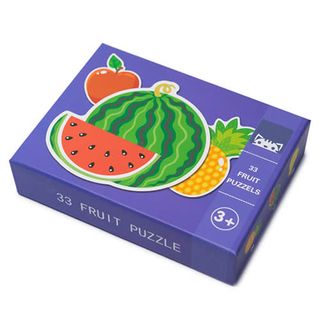 Puzzle din lemn cu fructe