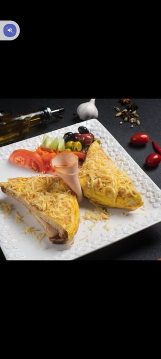 Petit Déjeuner Croque Fromage Dinde