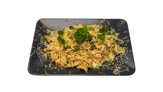 Spaghetti z łososiem