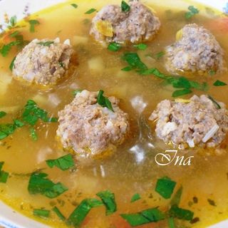 Ciorba de perisoare la borcan 800 gr.