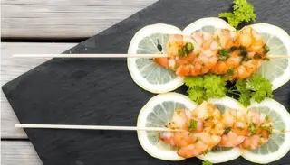 Gambas Con Ajo A La Plancha