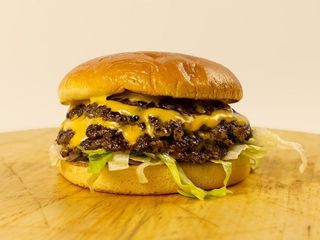 Triple cheeseburger