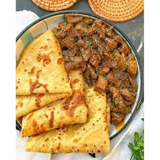 Chapati (2) And Liver