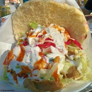 Menú döner kebab de pollo