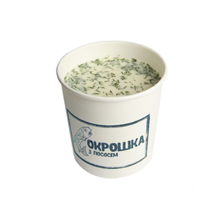 Окрошка з лососем