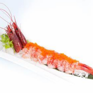 213. Carpaccio amaebi - 12 pezzi