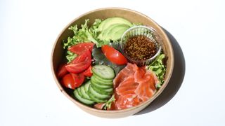 Салат з лососем