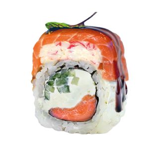 Супер філа з лососем та сніговим крабом (8 шт)