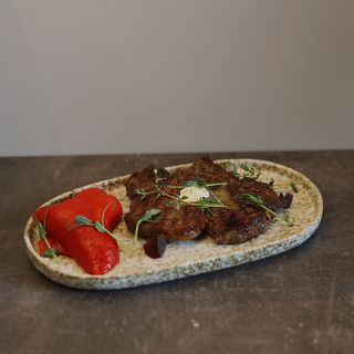 Стейк Рібай з печеним перчиком за 100г