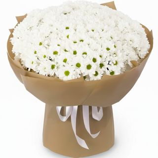 Букет"Tokio"з 51 білої хризантеми