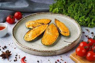 Запеченные мидии спайси