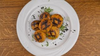 Грибы на гриле