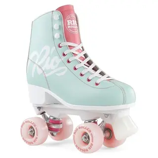 Ролики Rio Roller Script teal-coral, М'ятно-кораловий, 40.5