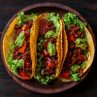 Taco con chilli di carne