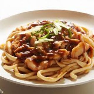 19E.Yaki Udon de pollo y verduras鸡肉乌冬面