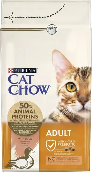 CAT CHOW Adult з качкою 1,5кг