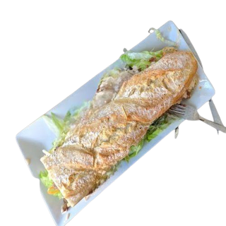 Bocadillo De Chistorra Con Huevos Fritos Y Cebolla Normal