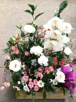Caja Fusta Flor Variada