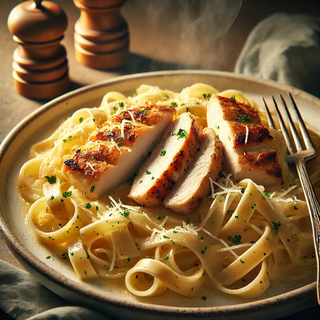 Tagliatelle Alfredo con Pollo