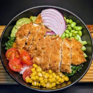 Chicken katsu poke