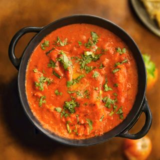 Lamb butter masala with basmati rice