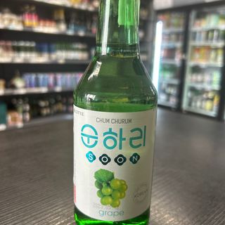 LOTTE CHILSUNG SOJU CHUM-CHURUM (GUSTO UVA) 순하리포도 (ALC. 12%) - 350ML