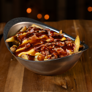 Patatas cheddar y bacon