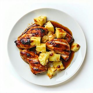 Pollo con ananas