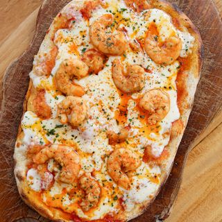 Pinsa Langostino Al Pil Pil