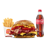 Menú Duo Bacon Cheddar (2 Carnes) Grande