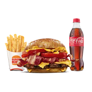 Menú Duo Bacon Cheddar Doble Carne Grande