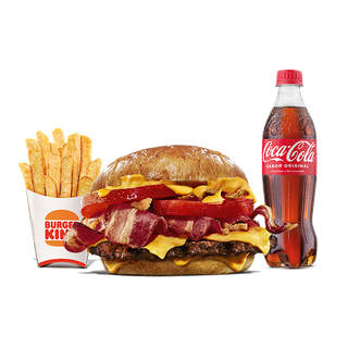Menú Duo Bacon Cheddar (2 Carnes) Grande