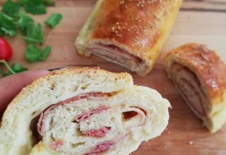 Pan brioche con cotto e sottiletta