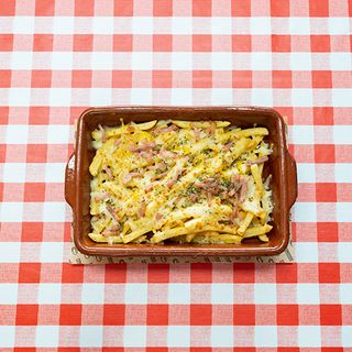 Patatas, Cheddar Bacon Al Forno